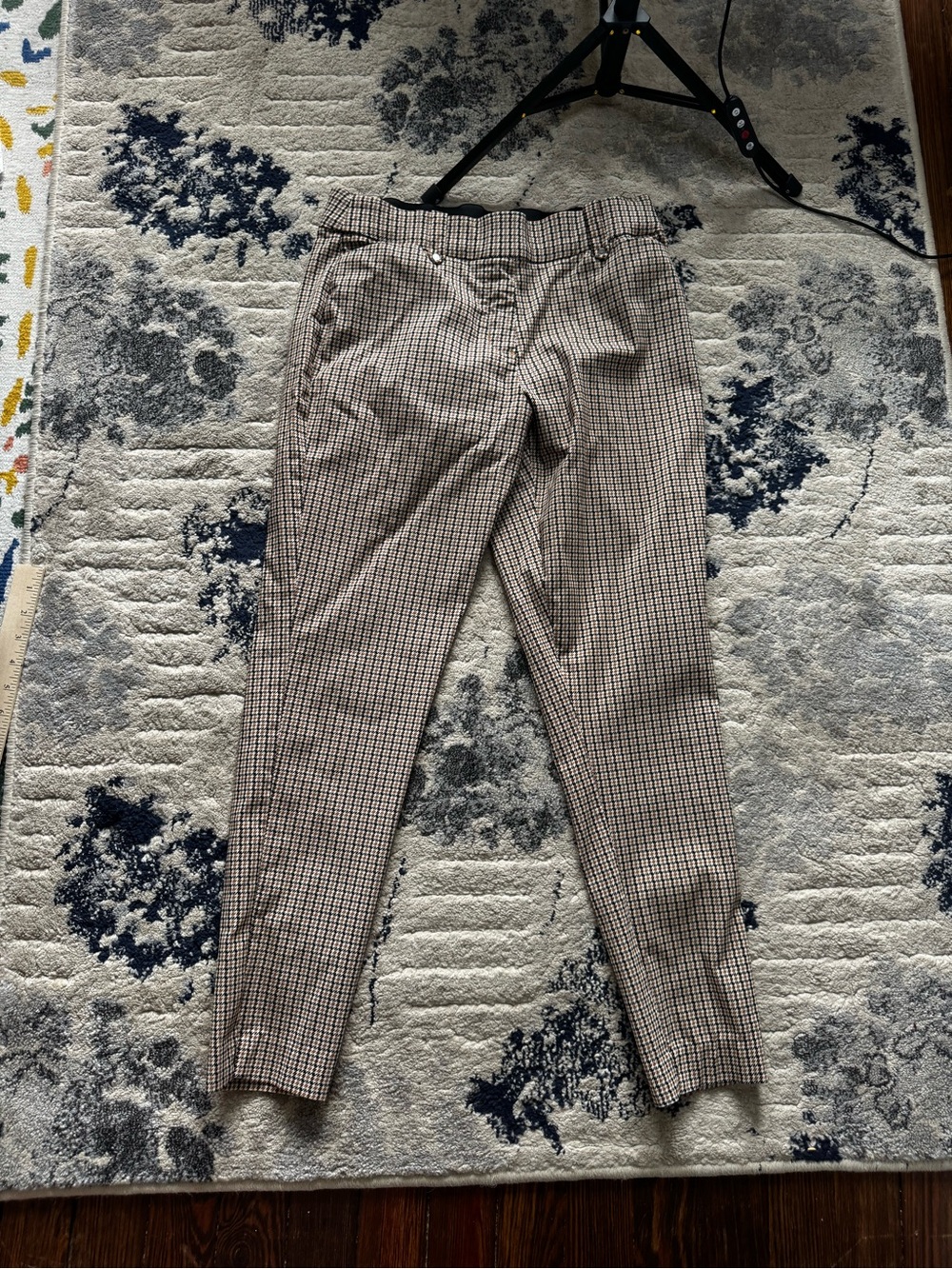 Slim Fit Check Dress Pants